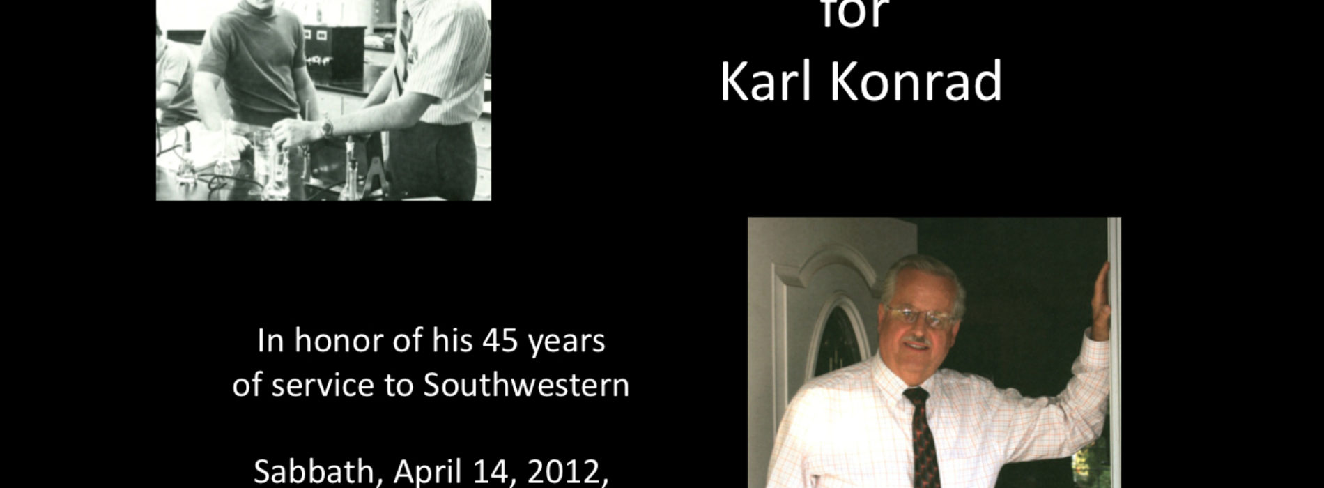 Reception To Honor Karl Konrad