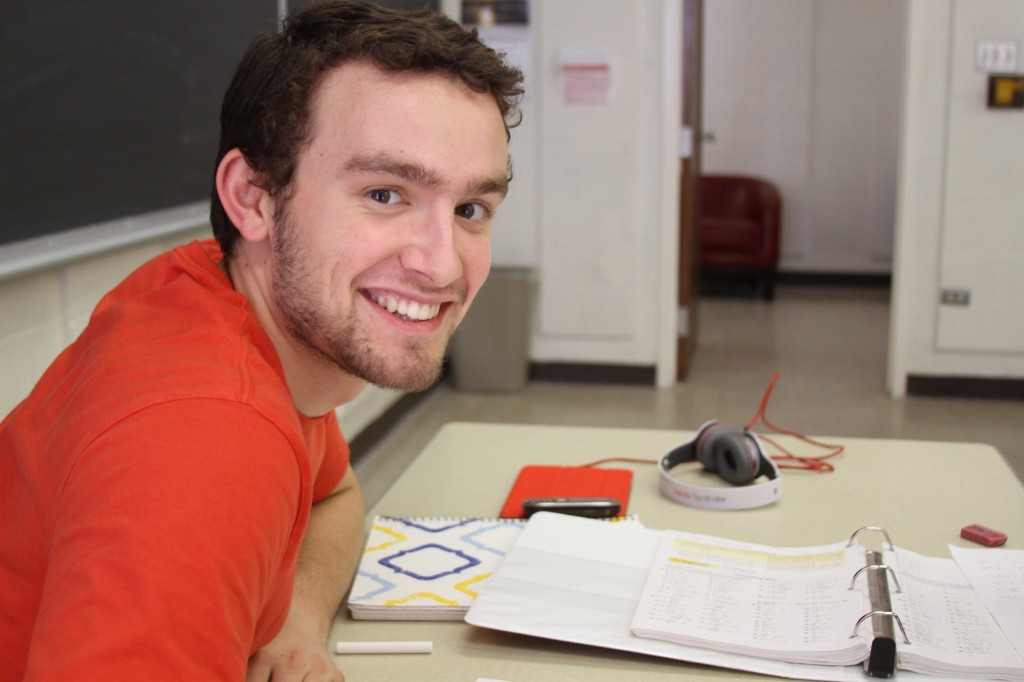 Sophomore pre-physical therapy major Alex Loewen finds that Southwestern is the right place for him to be right now.