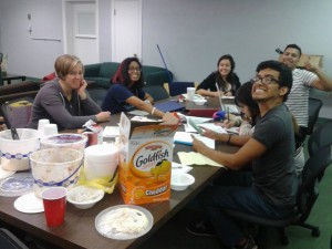 At their latest meeting, the Missions Club worked on plans for Missions Emphasis Week.